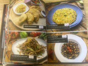 Menu choices  at Agnista Restaurant - Lagshan Center in Ulaanbaatar