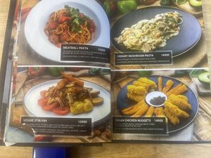 Menu choices  at Agnista Restaurant - Lagshan Center in Ulaanbaatar