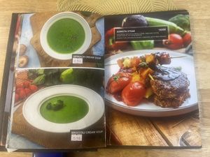 Menu choices  at Agnista Restaurant - Lagshan Center in Ulaanbaatar