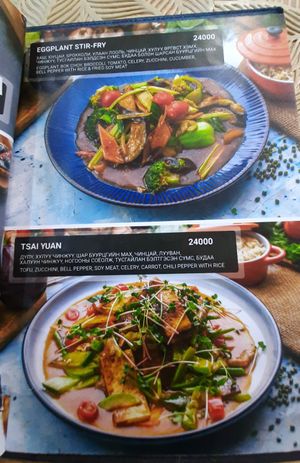 The menu at Agnista Restaurant - Lagshan Center in Ulaanbaatar