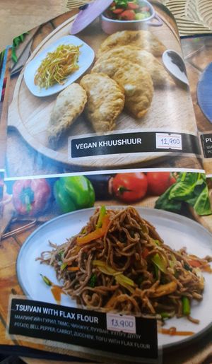 The menu at Agnista Restaurant - Lagshan Center in Ulaanbaatar