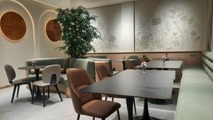 The new interior at Agnista Restaurant - Lagshan Center in Ulaanbaatar