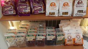 Pastry, beans. at Agnista Restaurant - Lagshan Center in Ulaanbaatar