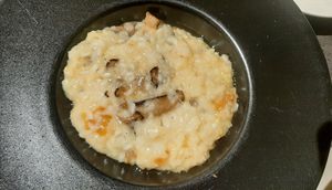 Mushroom risotto at Agnista Restaurant - Lagshan Center in Ulaanbaatar