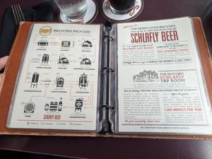 They explain the beer-making process and a bit about the brewery at Schlafly Tap Room in St Louis
