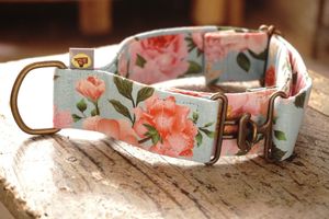 Individual collars. All our collars are editions. We only have limited amount of the material and so we run out of the material and there is no more collar looking like yours. at hundsfutter in Madrid