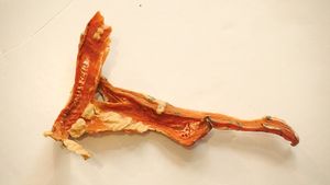 The very best thing about our dog chewers is that no one has ever used them to scare away flies. And the second best thing is that the dogs love them. 100% vegan & healthy & yummy at hundsfutter in Madrid