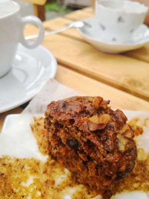 Carrot Walnut Muffin at Wurzelküche-Gesundes MIttag in Dresden