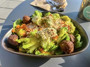 Meatless meatball  at Yuícery Rheingarten in Konstanz