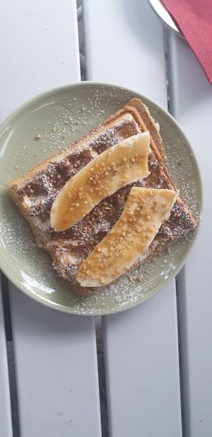 Banana Chocolate Waffle at YUEYE in Kiel