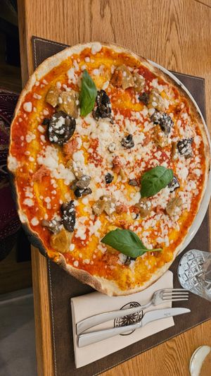 Sottobosco pizza at Pizzeria Daniela in Montebelluna