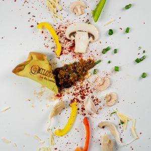 Milonguita: 
Oyster mushrooms sautéed in extra virgin olive oil, mushrooms, bell pepper, onion, shallot, black beans, smoked chipotle. 100% Vegan🌱 empanada. at La Paisanita in Prague