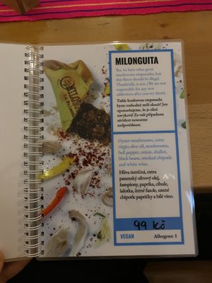 Menu   at La Paisanita in Prague