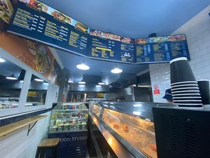 Part of the menu  at The Food Studio @ ChippyLane in Cardiff