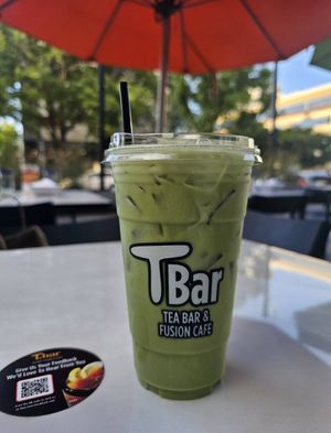 Love the iced matcha here! at Tea Bar & Fusion Cafe in Sacramento