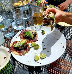 Black bean Street Tacos at Uno Mas Taqueria y Cantina - S Pearl St in Denver