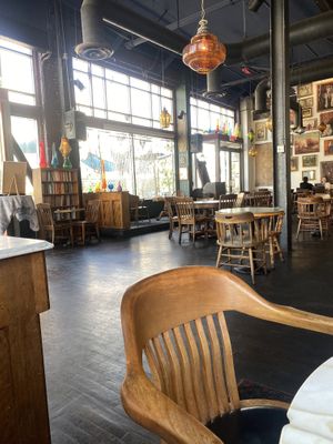 Quaint Decor and Spread Out Interiorr  at The Den Cafe in Santa Ana