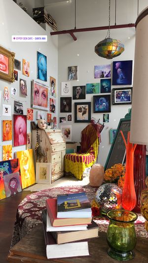 Art at The Den Cafe in Santa Ana