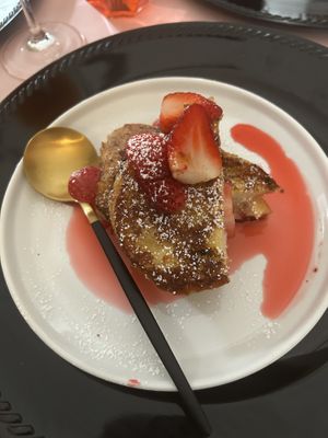 Strawberry stuffed french toast   at All Purpose Vegan in Atlanta