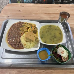 Example lunch menu   at Govindas Las Nieves in Bogota