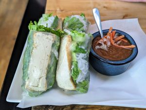 Tofu salad roll at Ba's Vietnamese Comfort Food in Albany