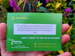 Jennings Plantry Parcel Card. at Jennings Plantry in Ashford