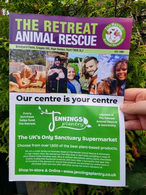The Retreat Animal Rescue Brochure Included. at Jennings Plantry in Ashford