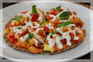 Hawaianpizza at Rasayana Raw Food Cafe in Pattaya