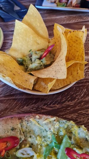 Guac and chips at Chiquito in Bolton