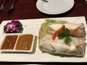 Fresh rolls (not on the menu - just ask!)  at Thai Erawan Thai Cuisine in Ormond Beach