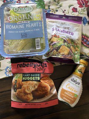Vegan Chick’n Caesar Salad Here We Come! (Haul Photo)  at Sprouts Farmers Market in Modesto