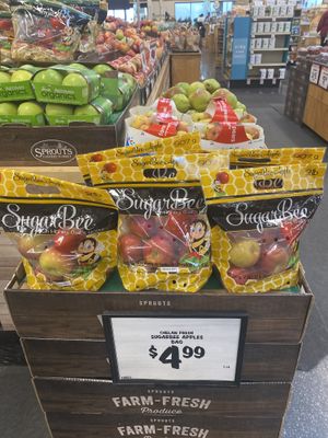 Sugarbee Apples $4.99/bag  at Sprouts Farmers Market in Modesto