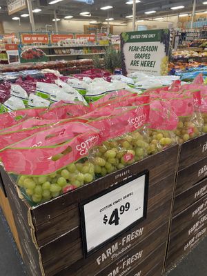 Cotton Candy Grapes in December?!?! 💕 (PS they are spendy like ~$12/bag) 😅   at Sprouts Farmers Market in Modesto