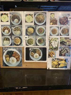 Menu part 1 as of July 10 2022  at Famous Vegetarian Vegan food in Seminyak