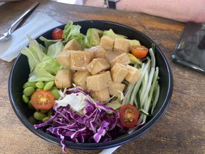 Tofu Poke Bowl   at Famous Vegetarian Vegan food in Seminyak