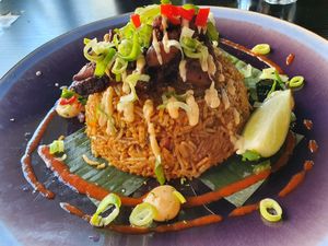 Rice dish at Jungle Bird in Birmingham