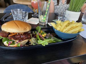 Big Kahuna Burger and Chips   at Jungle Bird in Birmingham