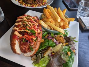 Jackfruit and oyster mushroom sub at Jungle Bird in Birmingham