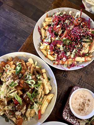 Volcano fries and m*tton fries  at Jungle Bird in Birmingham