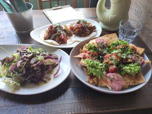 Pattah Cakes, Tinie Tempeh Tacos and Nacho Nacho Man at Jungle Bird in Birmingham