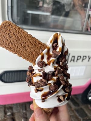 Praline, coffee and biscoff  at The Happy Cow in Bristol