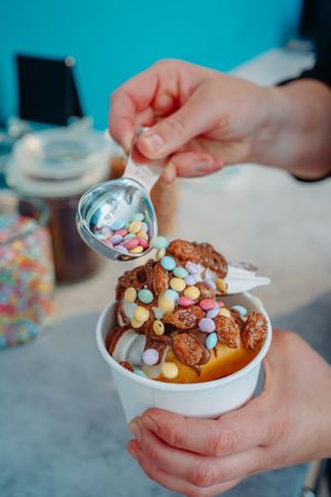 Vegan soft icecream  at Kjeks - Ottensen in Hamburg