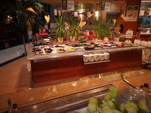 Salad bar at Interspar in Celje