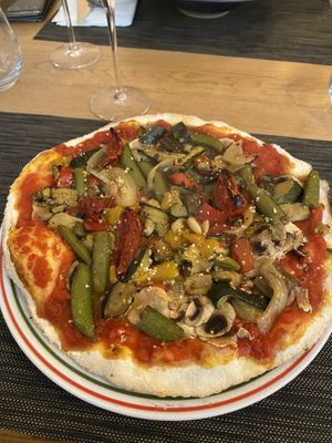 Vegi pizza (zonder kaas)  at Le Stelvio in Epernay