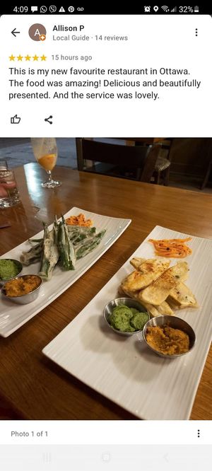   at Moringa Plant Based Cuisine and Bar in Ottawa