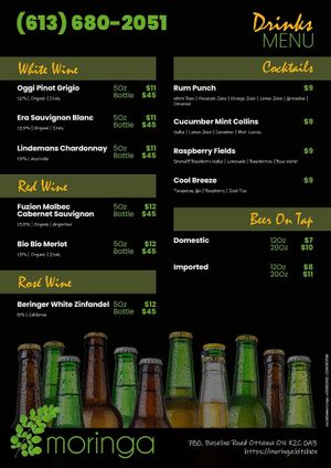   at Moringa Plant Based Cuisine and Bar in Ottawa