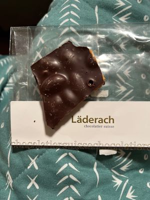 Carmel almond  at Läderach Chocolatier Suisse  in New York City