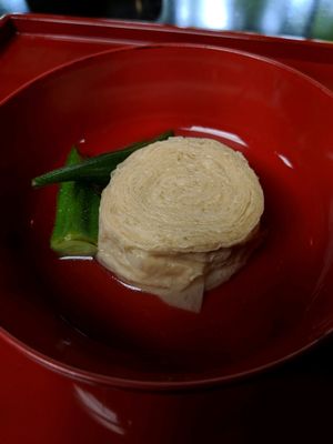 Fried Yuba at Gyoshintei in Nikko