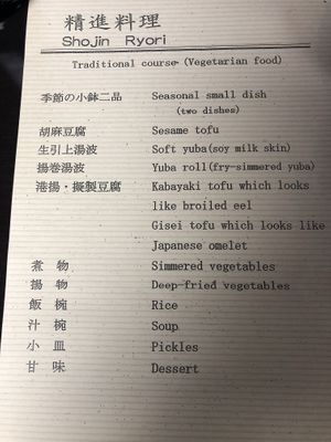 I got the vegan version of this after showing a vegan card at Gyoshintei in Nikko