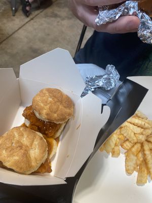 Honey heat biscuits 3/5  at B.A.D. Gyal Vegan in Marietta